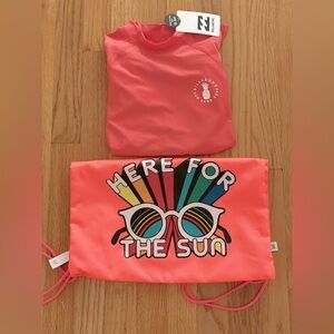 Gap String Bag and Billabong Girl’s Surf Long Sleeve Rashguard Size 12